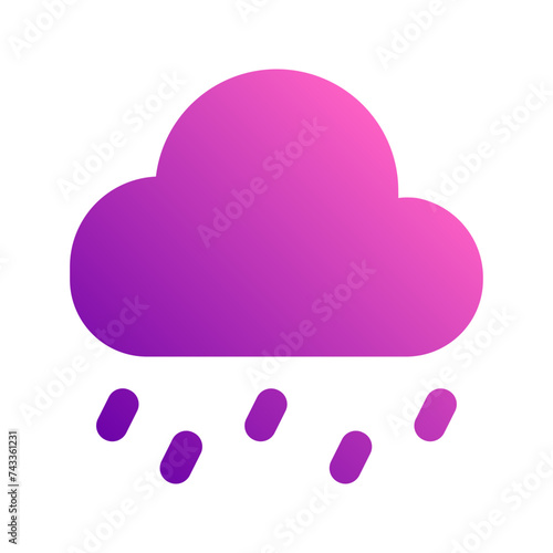 rainy gradient icon