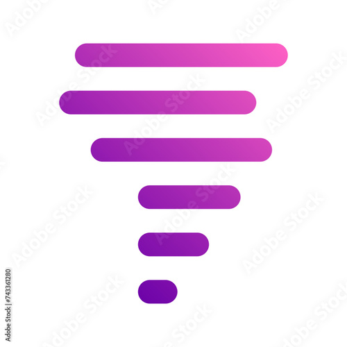 tornado gradient icon