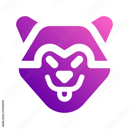 wolf gradient icon