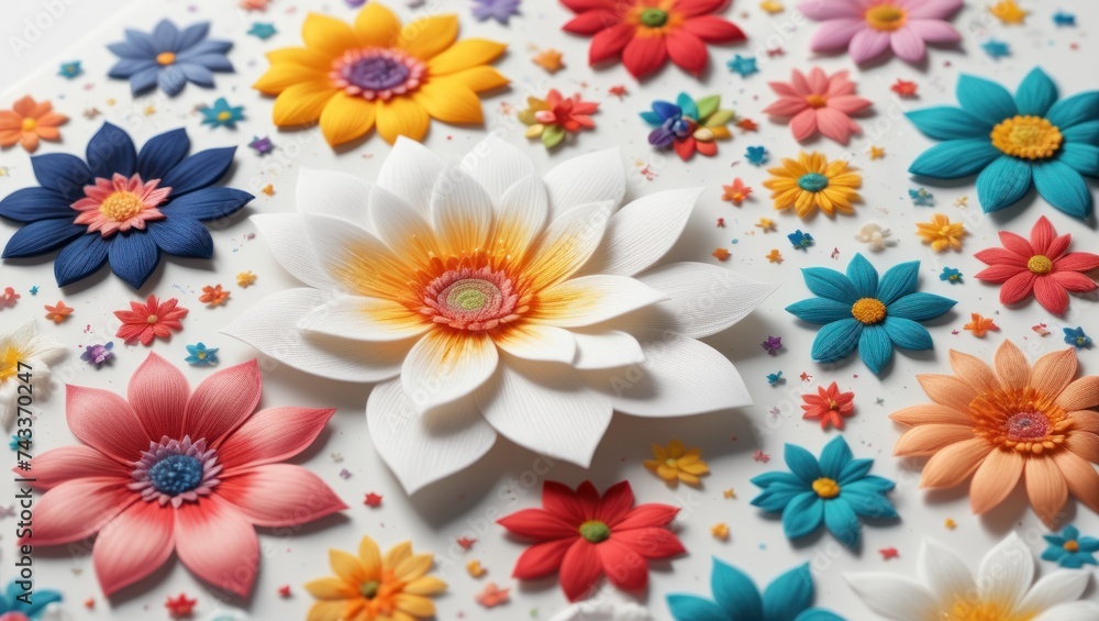 colorful flower patern colorful flower patern