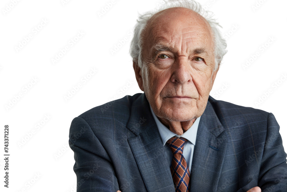 Aged Man with Beard in Blue Business Suit. A well-groomed elderly man with a white beard, posing confidently in a blue suit, giving off an air of wisdom and experience.
Aged Man with Beard in Blue Business Suit. A well-groomed elderly man with a white beard, posing confidently in a blue suit, giving off an air of wisdom and experience.