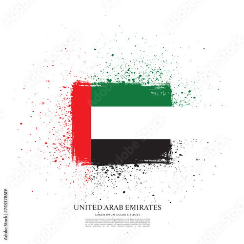 Flag of the United Arab Emirates. UAE flag.