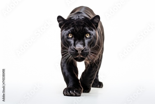 Panther on white background