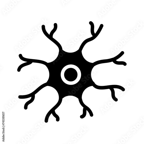 Vector solid black icon for Nerve entrapment
