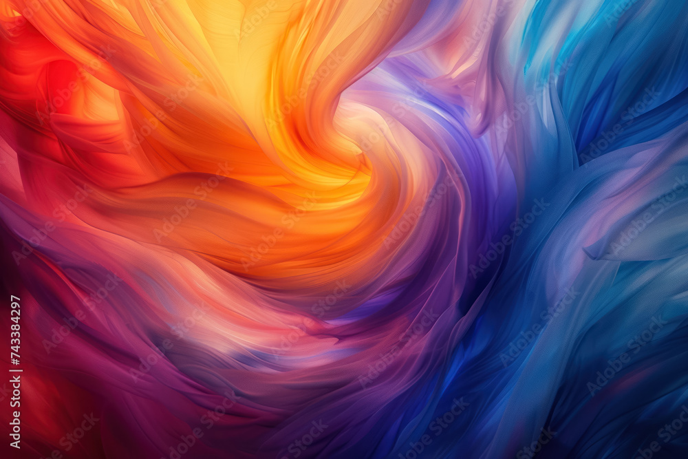 mesmerizing blend of vibrant colors swirling together