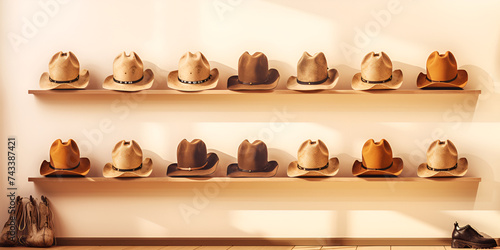 Hat Harmony: The Art of Displaying Fashion on Your Shop's Wall photo