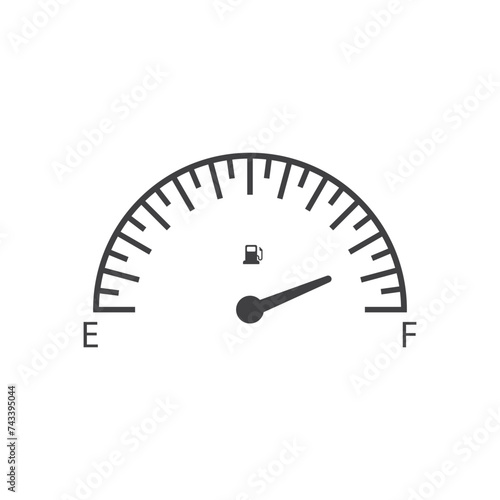 Car Fuel Indicator Icon vector