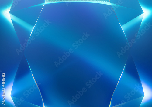 青いプリズムのイメージ背景	
