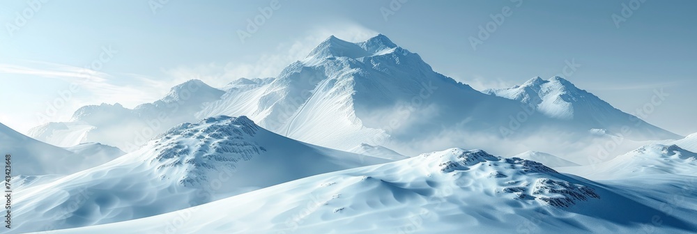 Abstract Background Gradient Glacier Blue, Background Image, Background For Banner, HD