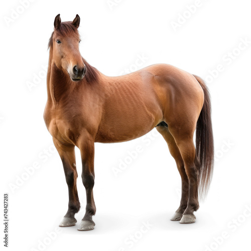 horse standing high resolution on transparency background PNG 