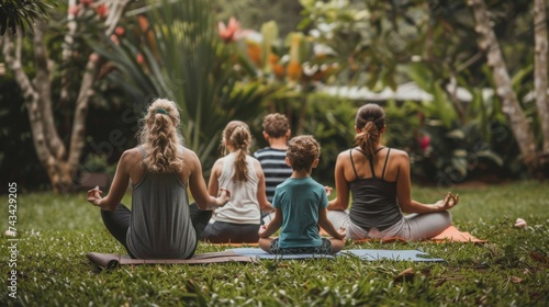 A family enjoys a peaceful ...