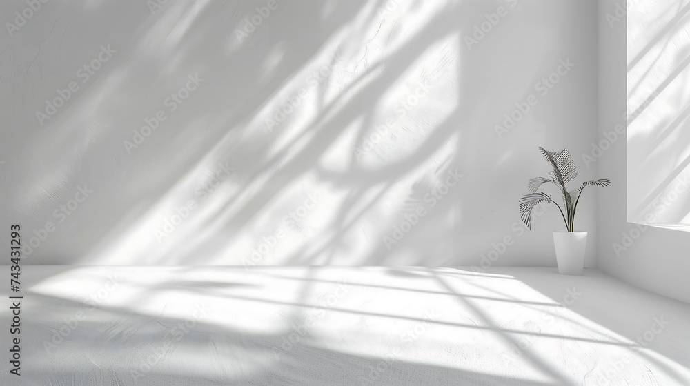 Misty Winter Morning Through the Wooden Window, the cozy interior, white indoor background, mock up, product presentation Misty Winter Morning Through the Wooden Window, the cozy interior, white indoor background, mock up, product presentation