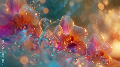Petal Poetry: Orchid's essence captured in extreme macro's fleeting moments.