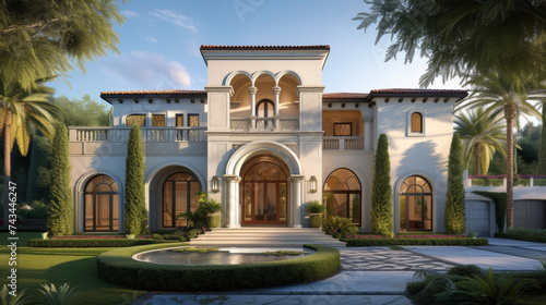 Inspired by the villas of Italy this exclusive residence boasts arched doorways intricate detailing and lush outdoor spaces perfect for soaking up the Mediterranean sun.