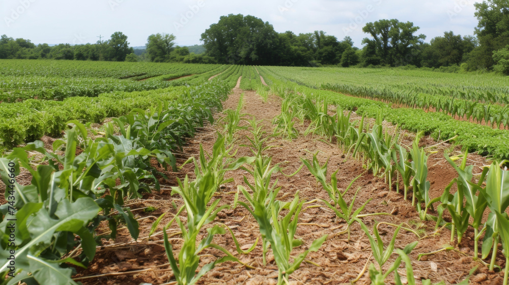In the traditional farm crop rotation and intercropping techniques are ...