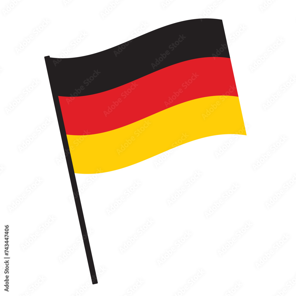 Flag of Germany. Flat vector illustration. Flag of Germany. Flat vector illustration.