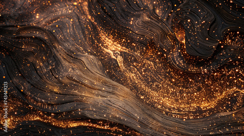 Abstract wood texture with sparks flying creating a dynamic backdrop for culinary products emphasizing heat and energy