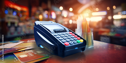  3d Concept Of Credit Card And Nfc Technology For Contactless Payments Background