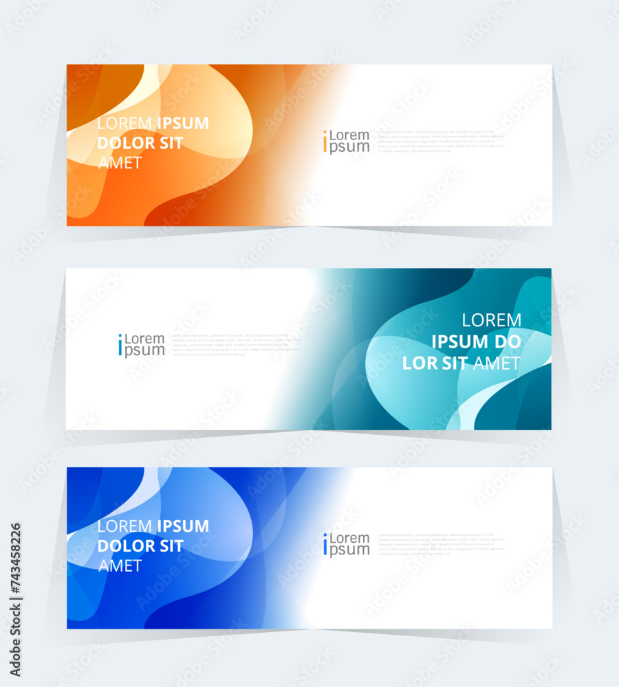 Geometric banner design with Vector presentation template.
