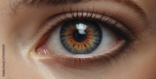 美しい瞳のズームアップ Generative AI