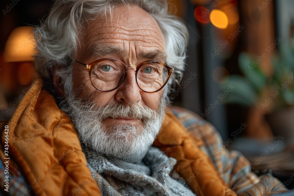 Elegant elderly man's dignified portrait Elegant elderly man's dignified portrait