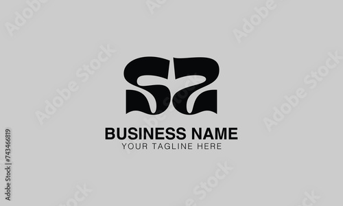 SZ S sz initial logo | initial based abstract modern minimal creative logo, vector template image. luxury logotype logo, real estate homie logo. typography logo. initials logo photo