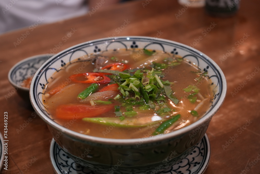 Vietnamese Food, Bun Bo Hue Noodle - ベトナム料理 ブンボーフエ Vietnamese Food, Bun Bo Hue Noodle - ベトナム料理 ブンボーフエ