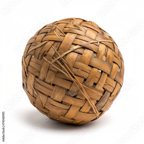 Sepak takraw ball isolated on white background