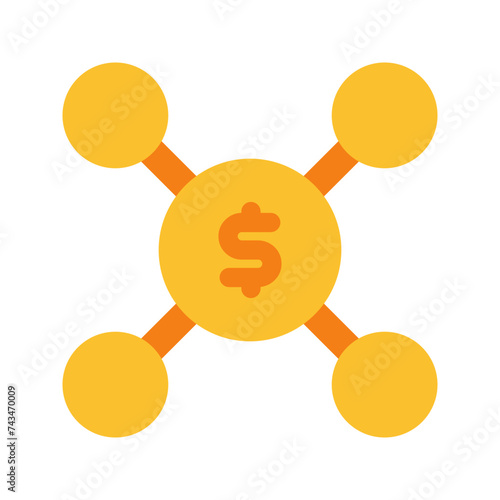 affiliate marketing flat icon
