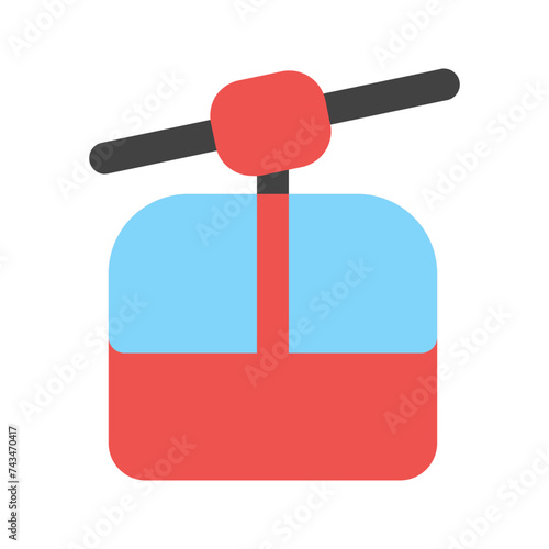 cableway flat icon