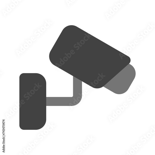 cctv camera flat icon