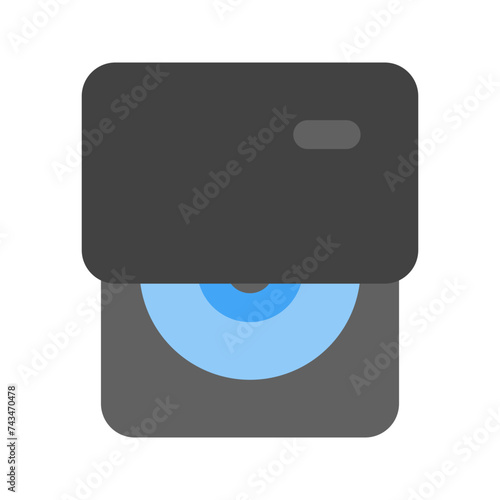 cd rom flat icon