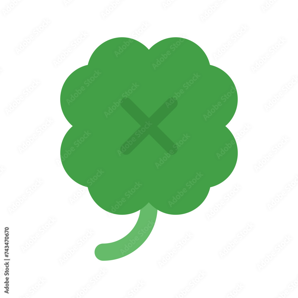 Fototapeta premium clover flat icon