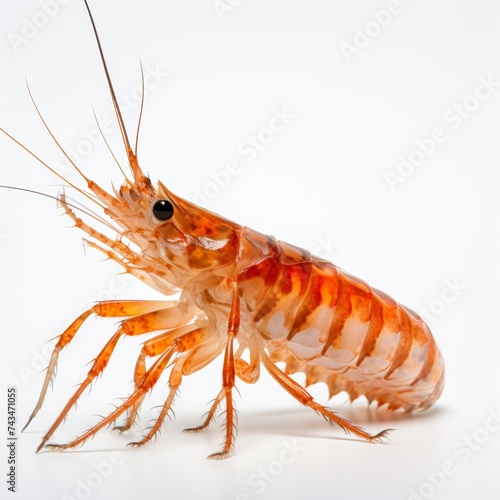 Tiger shrimp isolated on white background