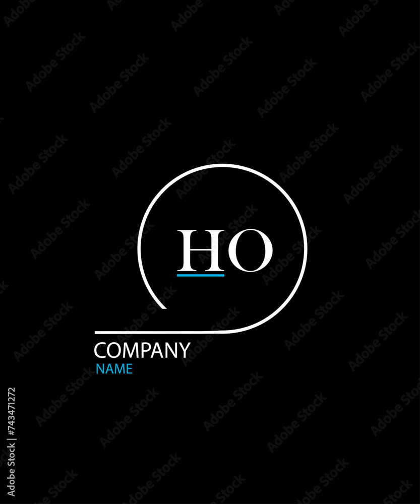 HO Letter Logo Design. Unique Attractive Creative Modern Initial HO Initial Based Letter Icon Logo HO Letter Logo Design. Unique Attractive Creative Modern Initial HO Initial Based Letter Icon Logo