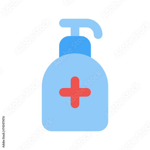 hand sanitizer flat icon