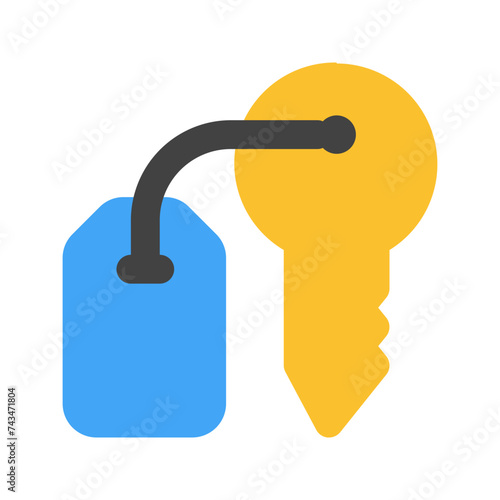 key room flat icon