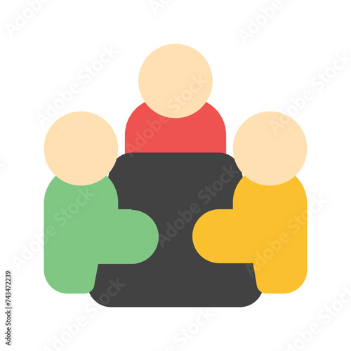 meeting flat icon
