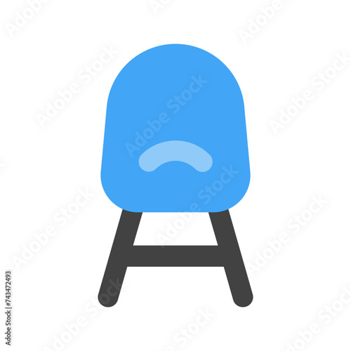 office chair flat icon
