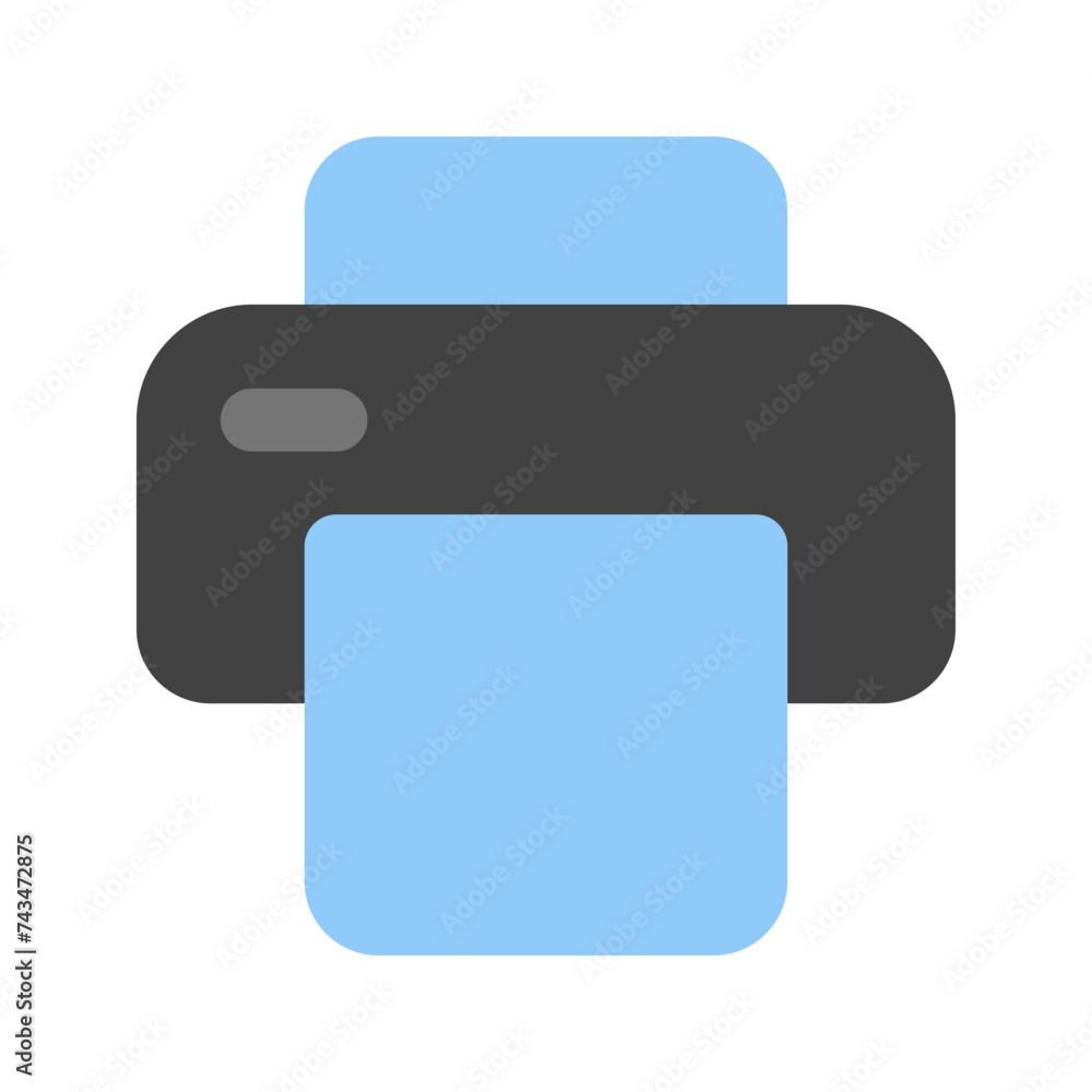 printer flat icon printer flat icon
