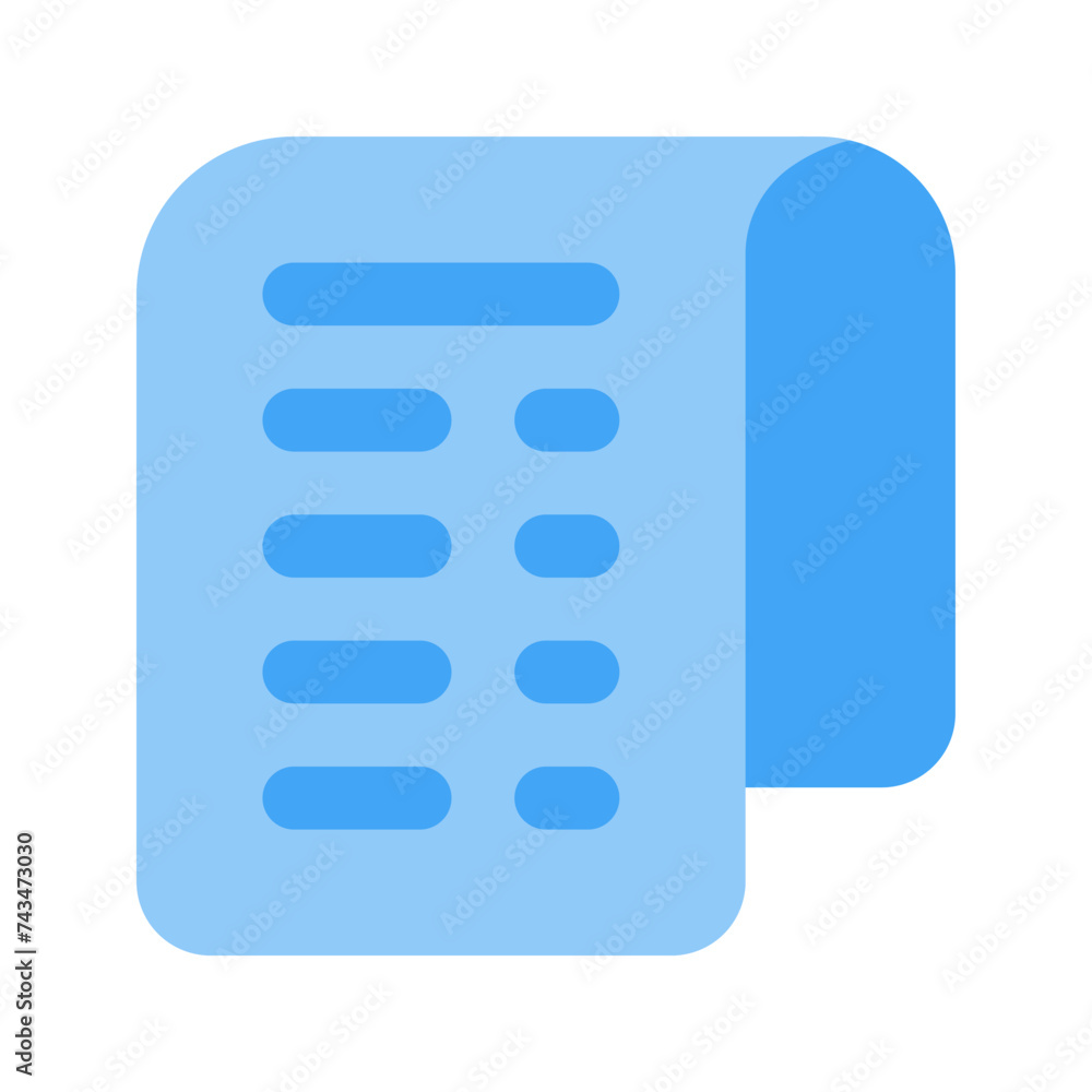 receipt flat icon receipt flat icon