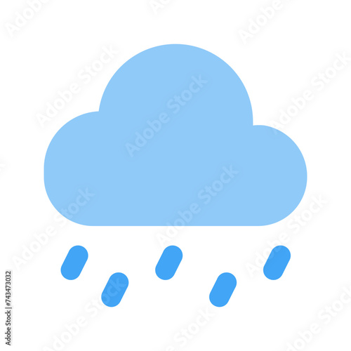 rainy flat icon