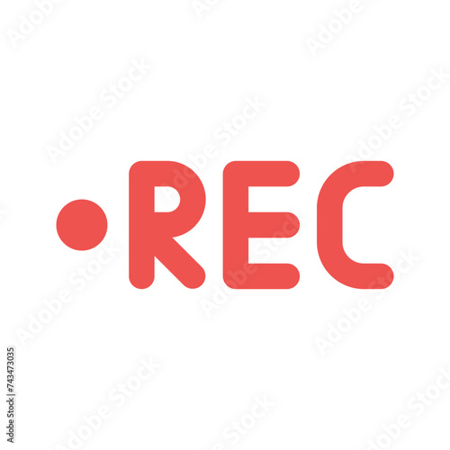 rec flat icon