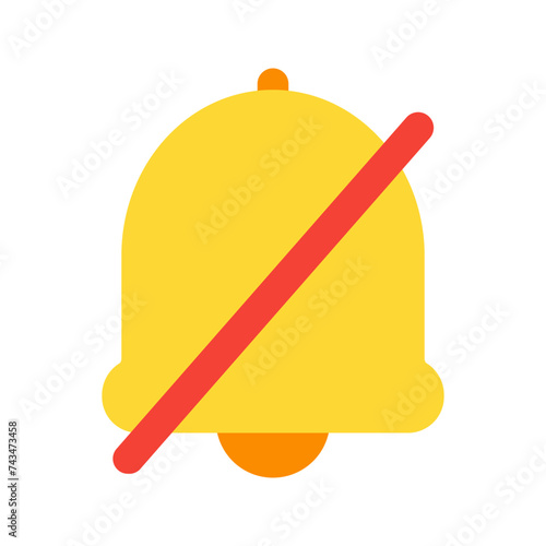 silent flat icon