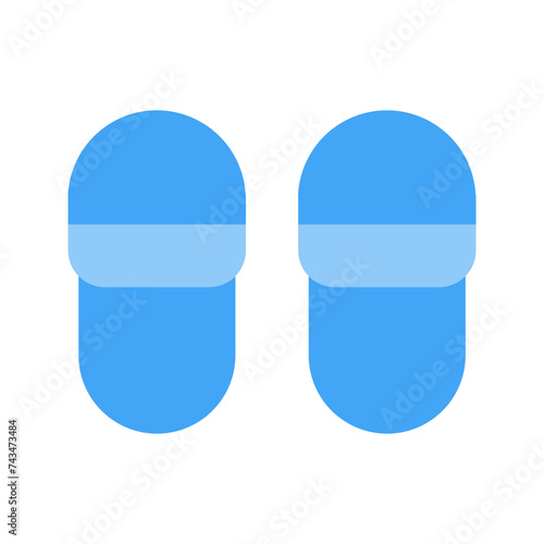 slippers flat icon