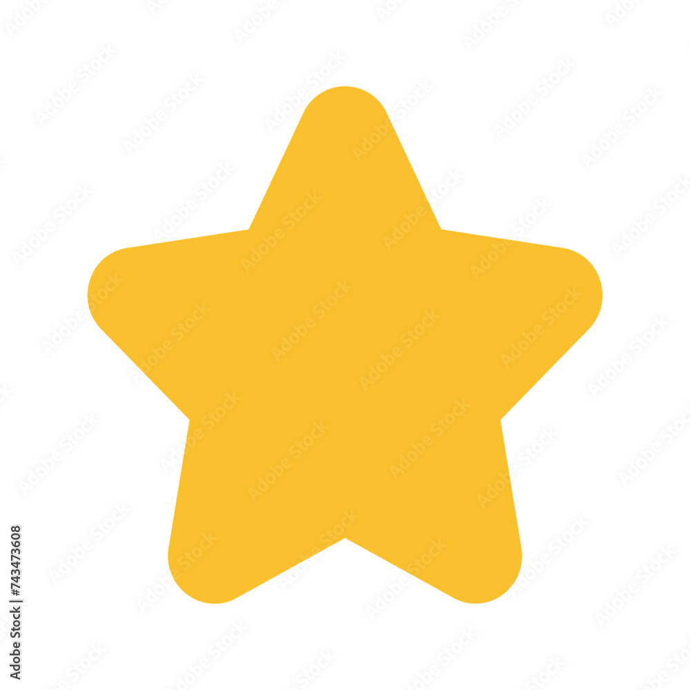 Fototapeta premium star flat icon