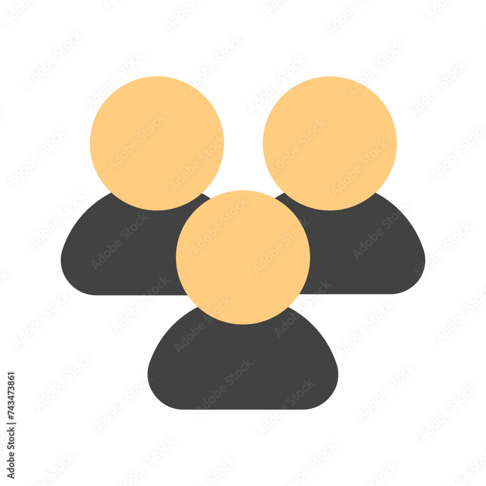 team flat icon team flat icon