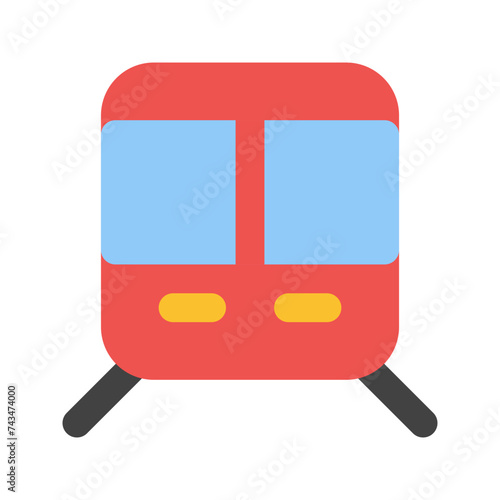 train flat icon