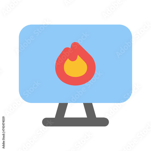 trending topic flat icon