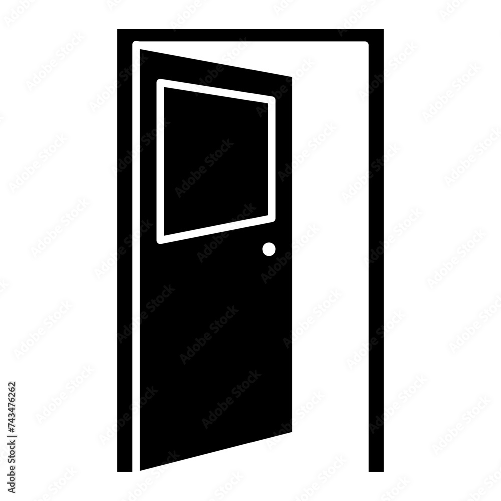 Illustration of Opened design Glyph Icon Illustration of Opened design Glyph Icon